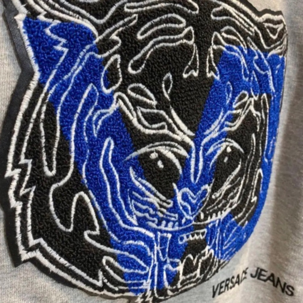 Versace Jeans Sweatshirt Gray Unisex - Size S - Picture 5 of 8